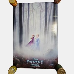 Frozen II 2019 Promo Movie Poster 27x40 Kristen Bell, Idina Menzel Disney
